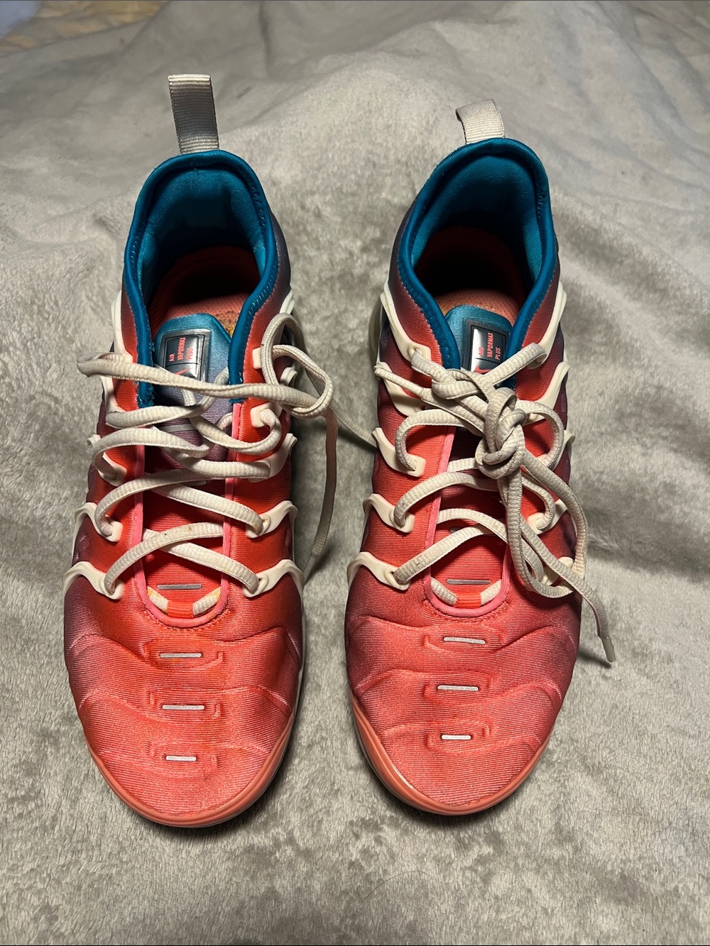 Nike Air VaporMax Plus Lava Glow" color combination,